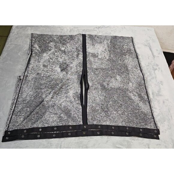 Lululemon Vinyasa Scarf Wrap Arm Holes Rulu One Size Black Gray Heather - Picture 6 of 9